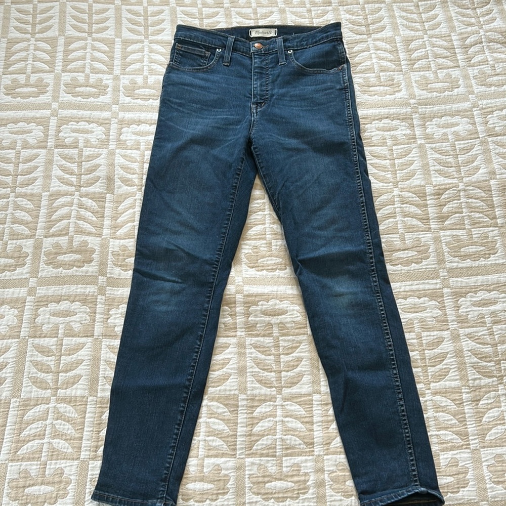 Madewell 10-inch High Rise Skinny Jeans Dark Wash Size 27